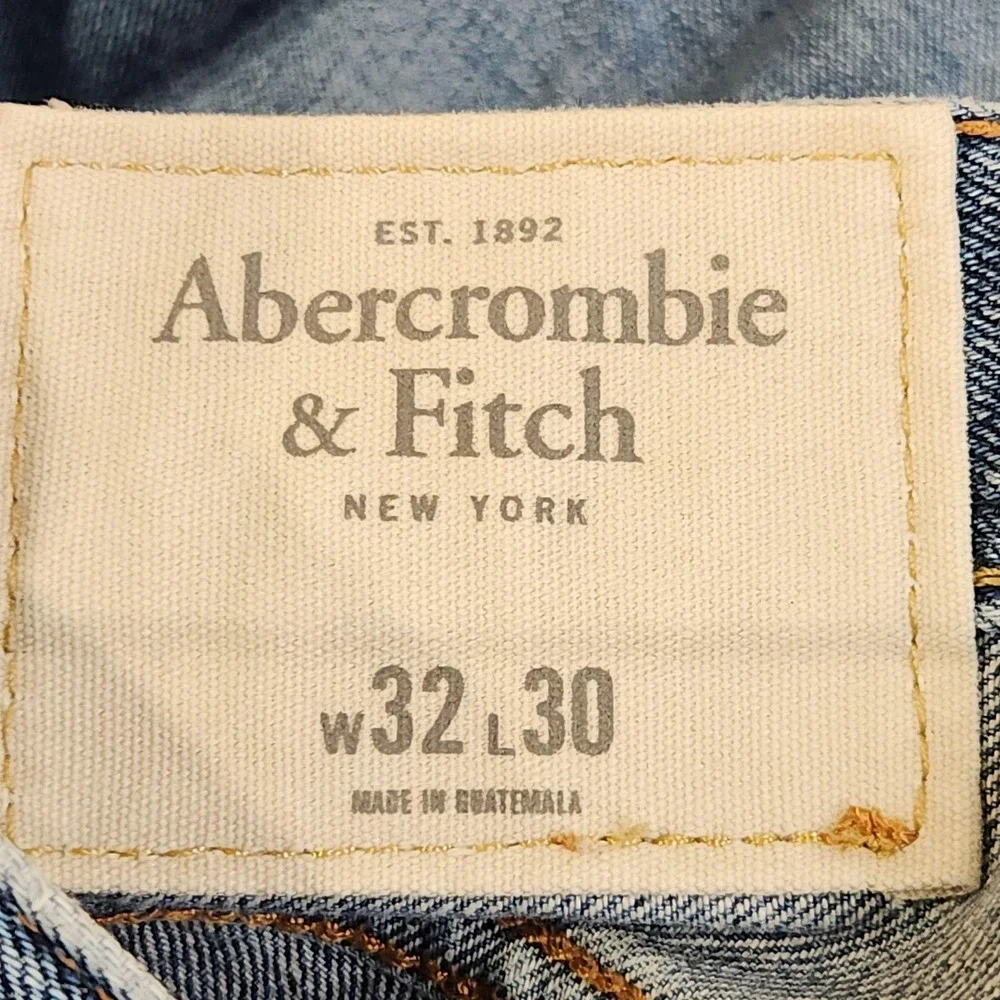 Abercrombie & Fitch Jeans Mens 32x30 Blue Medium Wash Straight Denim Casual